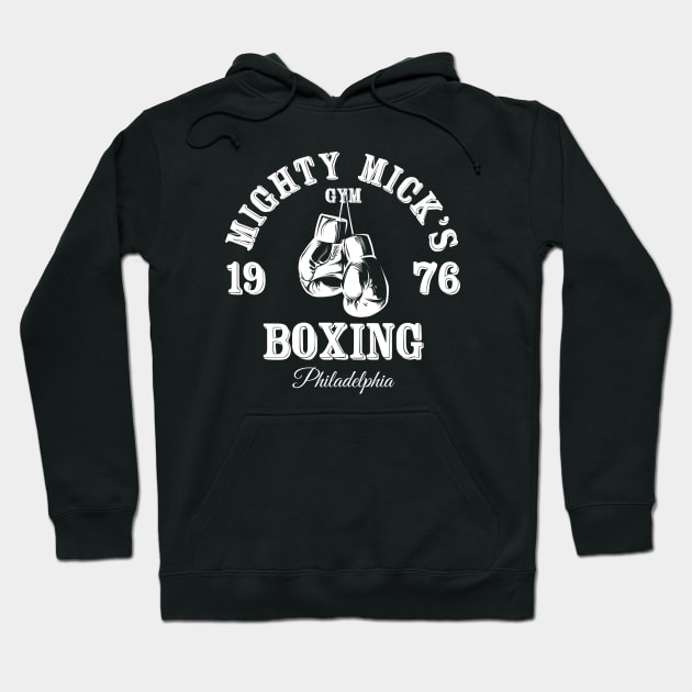 Mighty Micks Boxing Gym Hoodie by Quikerart